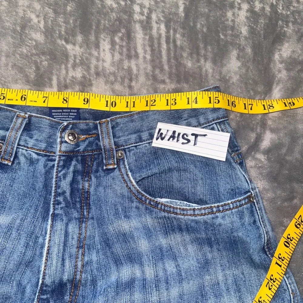 Victorious Urban Underground Denim Cargo Shorts Jorts Mens 32 Baggy Y2K Skate